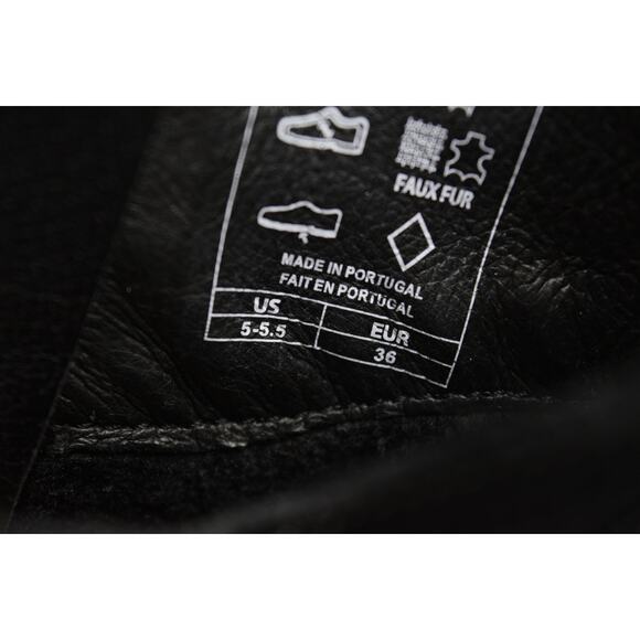 Taos Howdy Black Suede Block Heel Ankle Western Biker Bootie EUR. 36 US 5-5.5 - Picture 8 of 8